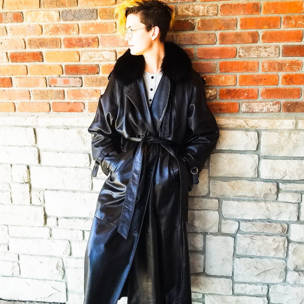 Leather Trench Coat
